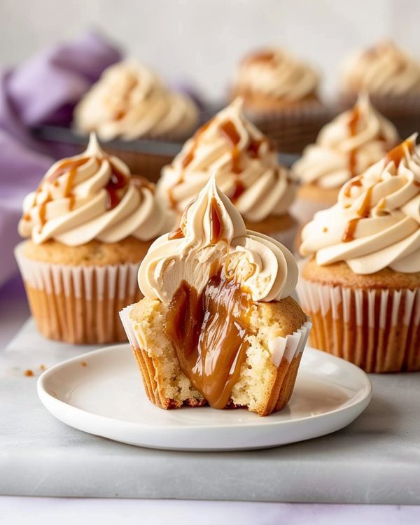 Delicious salted caramel cupcake from GulBakes, perfect for celebrations and sweet treats